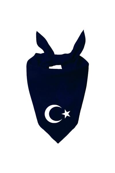 Tasarım Trend Eșarfă de culoare unică cu design Ayyıldiz