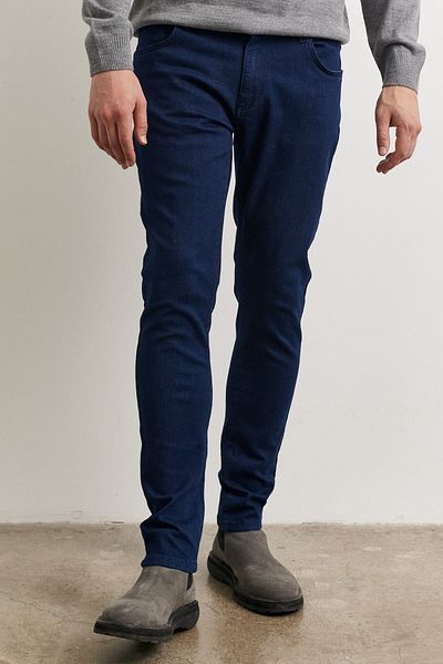 AC&Co / Altınyıldız Classics Men's Navy Blue Extra Slim Fit Slim Fit Rııs Flexible Denim Jean Jeans