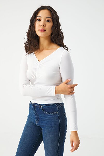 urban focus V-Neck Gathered Body