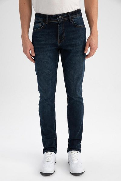 DeFacto Jean παντελόνι Pedro Slim Fit Κανονική μέση με στενό πόδι