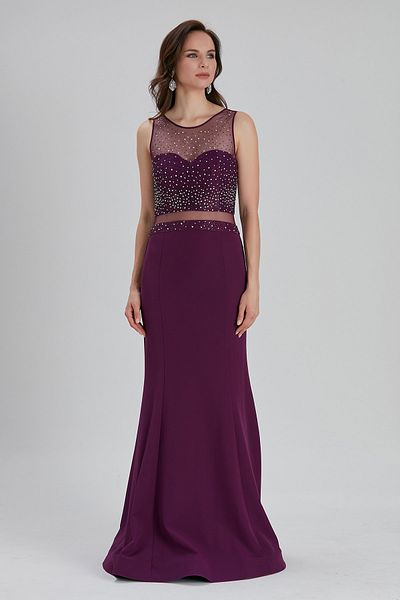 Neva Style Rochie de seara Bulava din satin brodata cu margele 4359mu