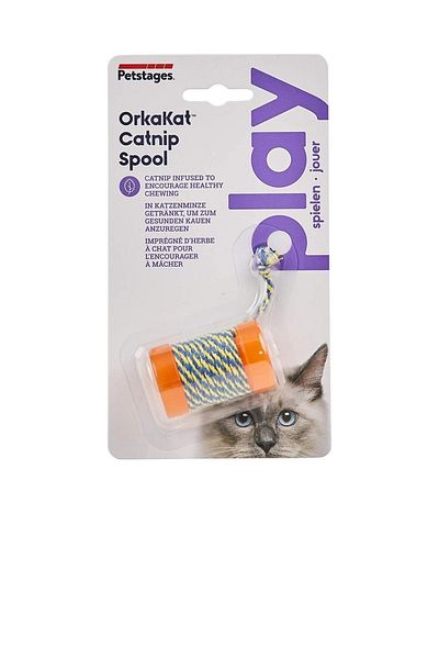 PetStages Orkakat Catnip Infused Spool Catnip Cat Toy