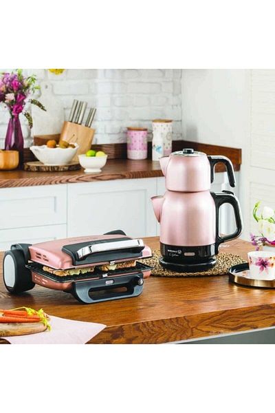 KORKMAZ A811-01 Tostema Maxi Toaster Rosa Gold