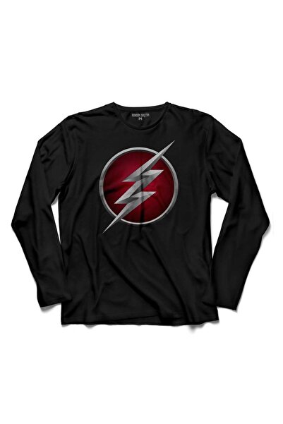 Kendim Seçtim Majica dugih rukava sa Flash logotipom Štampano za decu T-shirt