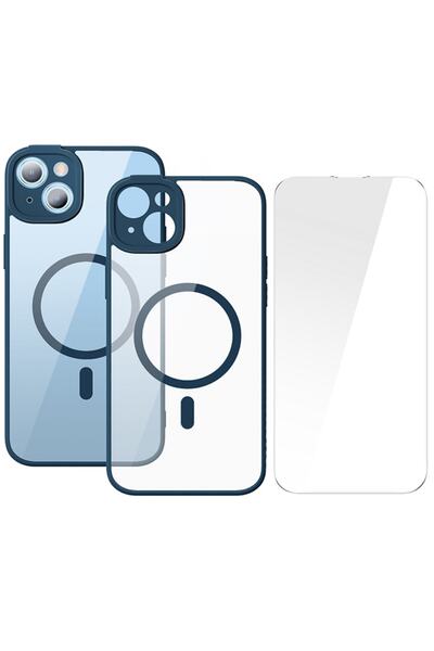 Baseus Case Frame MagSafe Protective Film Apple iPhone 14 - blue