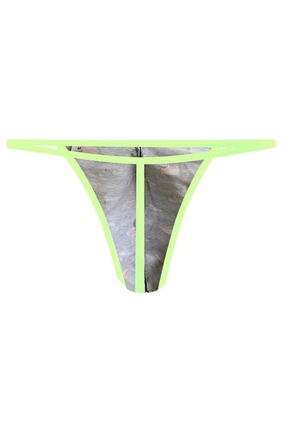 darkzone Neon Elastic Minibus Patterned Navy Blue Men's Thong