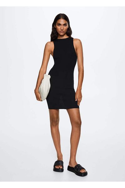 MANGO Woman Rib Dress