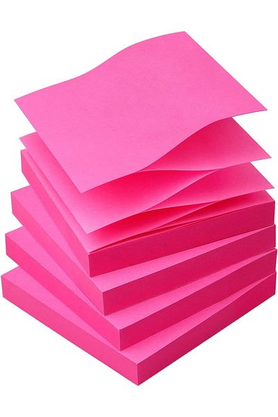 Janissary Square Postit Adhesive Paper 80 Sheets 4 Pieces Pink Color