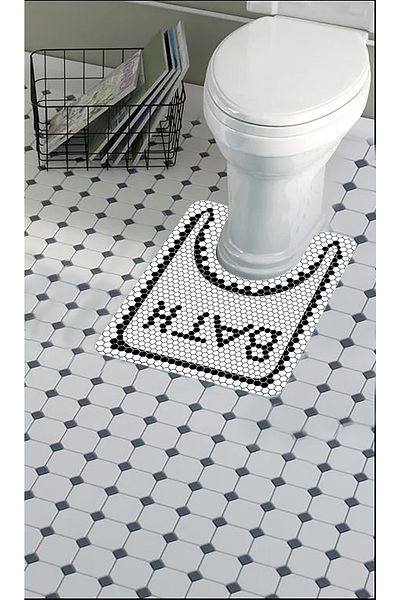 eco concept Toilet Seat Mat, Bathroom Mat, Toilet Seat Front, Bathroom Mat, Non-Slip Base, Decorative Mat,