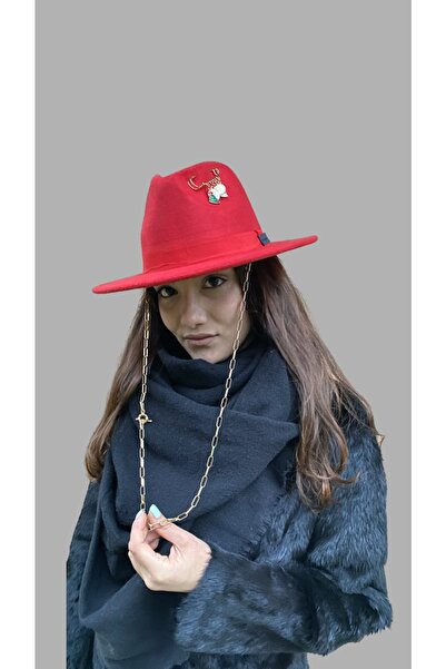 laviyonsa Cowboy Felt Hat Pin Accessory New Year's Special Collection