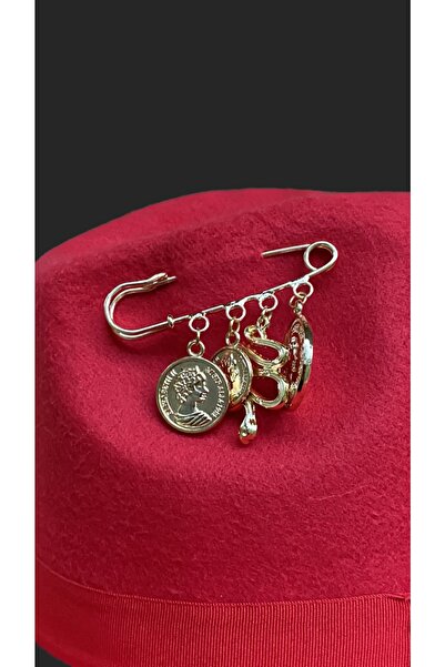 laviyonsa Cowboy Felt Hat Pin Accessory New Year's Special Collection