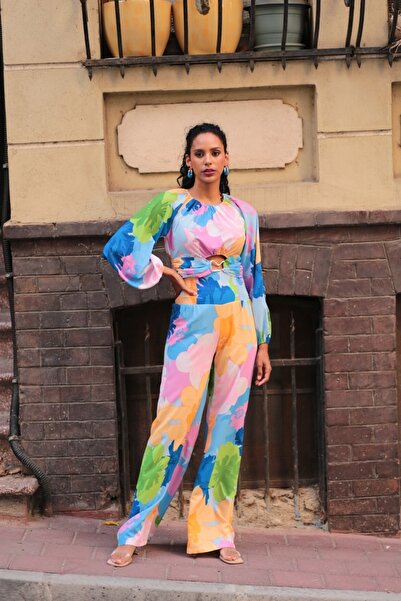 Prima Donna Rengarenk Desenli Kadın Takım