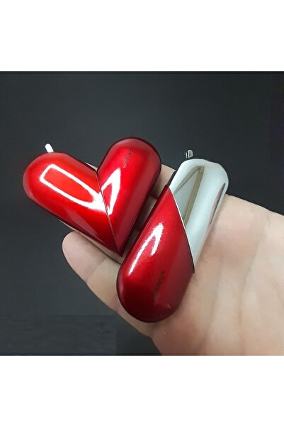 farist Kalp Şeklinde Çakmak Aşk Çakmağı, Sevgiliye Hediye, Iki Şekili Çakmak