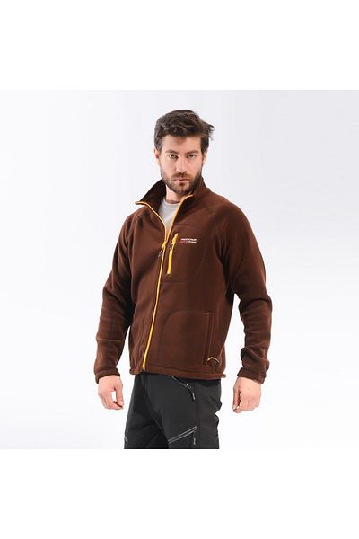 Freecamp Man Full Zipper Fleece Polar-Brown