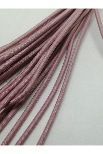 Firebird Takı Aksesuar Ve Kamp Malzemeleri Λαστιχένια κλωστή 3 mm Dusty Rose Χρώμα 10 μέτρα