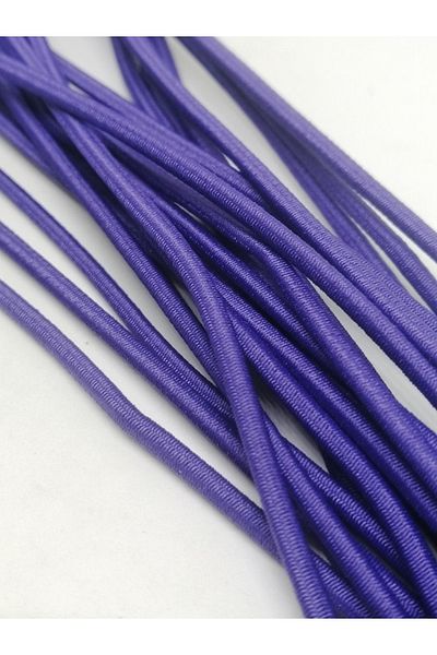 Firebird Takı Aksesuar Ve Kamp Malzemeleri Λαστιχένια κλωστή 3 mm Μωβ Χρώμα 10 μέτρα
