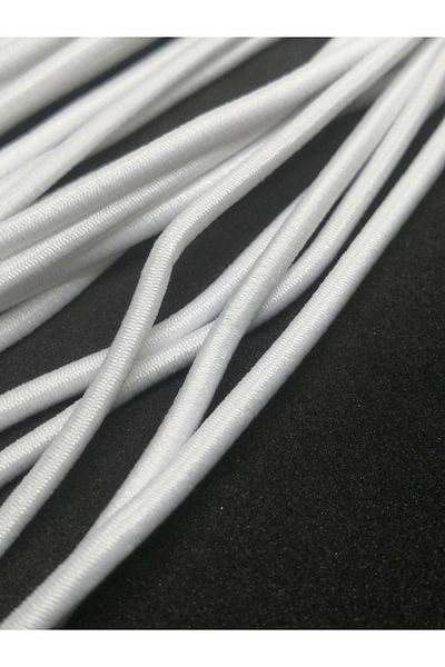 Firebird Takı Aksesuar Ve Kamp Malzemeleri 3 Mm Rubber Thread White Color 10 Meters