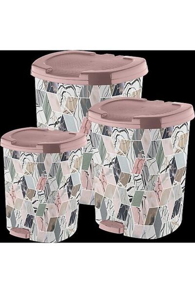 ASUDE 4no Desenli Çöp Kovası