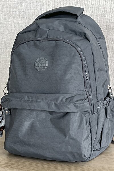 NEMO GROUP School Bag Large Size Unisex Gray Waterproof Clinker Fabric Travel...