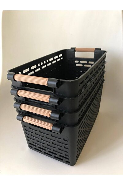 Trouvaille 4 Pieces Refrigerator Organizer Vegetable Fruit Basket Kitchen Bathroom Under Counter Organizer