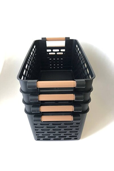 Trouvaille 4 Pieces Refrigerator Organizer Vegetable Fruit Basket Kitchen Bathroom Under Counter Organizer