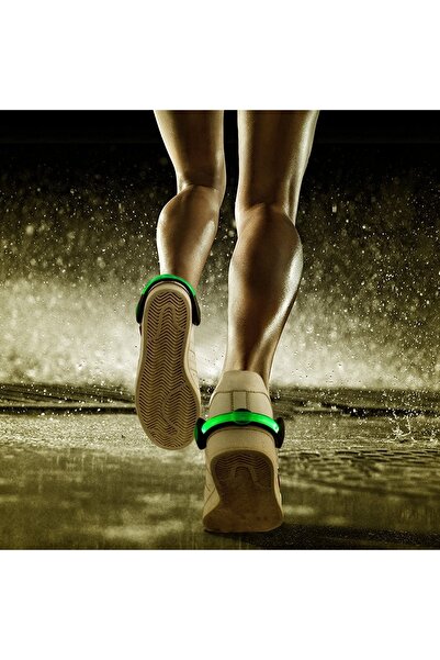 gaman Koşu Ve Antrenman Için Gece Farkedilmeyi Sağlayan Flaş Modlu Pilli Ayak...