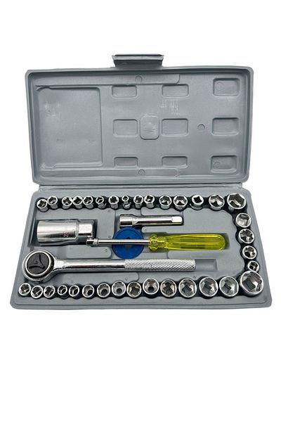 MOONSHOP Ratchet Socket Set 40 Pieces