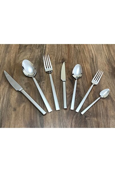 Kardelen 304 18/10 Istanbul 84 Piece Spoon Fork Knife Set for 12 Persons