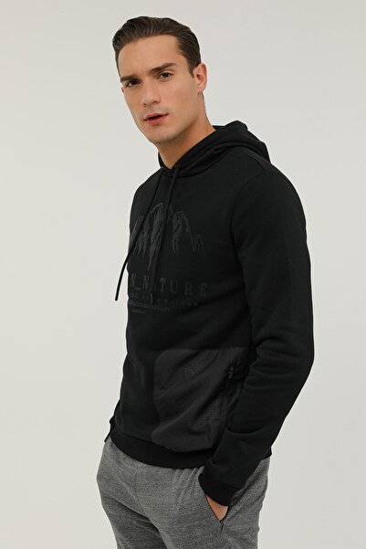 lumberjack M-cg557 Nature Hoodıe 2pr Siyah Erkek Sweatshirt