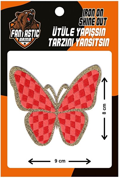 FANTASTIC ARMA Țesătură țesută care se lipsește cu fier de călcat, Textil pentru casă, Mare, Model Fluture