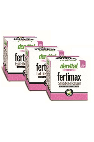 Dervital Fertimax Woman Civan Perçemi Içeren Ballı Bitkisel Karışım 3 Lü Set