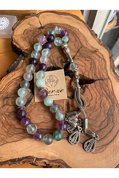 parze doğaltaş Ροζ χάντρες από φλορίτη