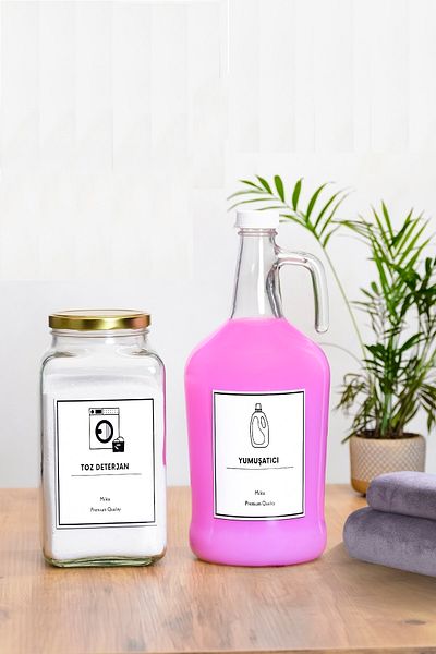 Milea Gallon Softener Bottle and Detergent Jar Set 3000ml