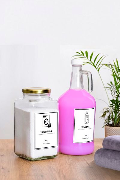 Milea Gallon Softener Bottle and Detergent Jar Set 3000ml
