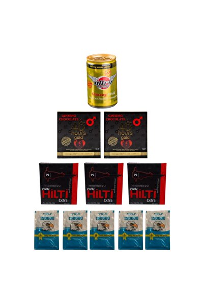 BKVCENTER Nitromax Gold Içecek + 48 Hours Çikolata + Ginseng Kapsül + Mendil