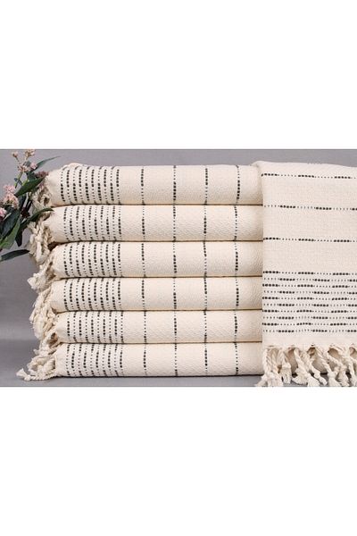 Kayra Export بيشتيمال كاكي أخضر قطن I حجم صغير بيسكير 45x90 سم بيسكير صغير