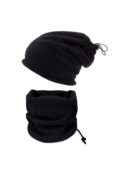 BALP Biker Polar Beanie And Neck Collar Polar Winter Fleece