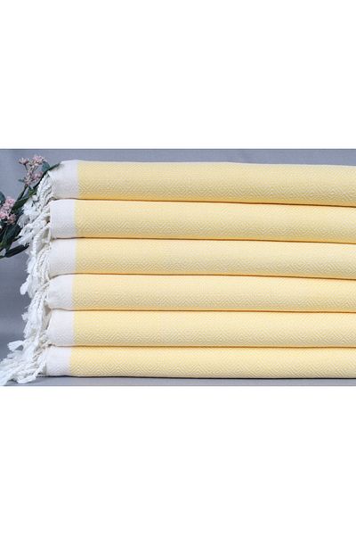 Kayra Export بيشتيمال بيشتيمال أصفر 95x180 سم قطن بيشتيمال هدية يوم خاص بيشتيمال