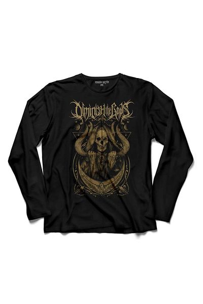 Kendim Seçtim Tricou cu mânecă lungă I Am Sahar Behemoth Metal Rock Skull 4