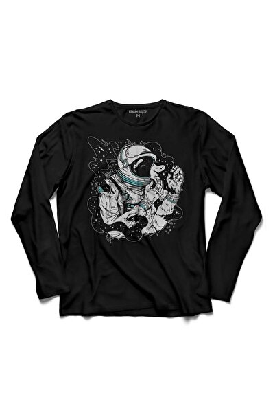 Kendim Seçtim Tricou cu mânecă lungă astronaut Space Space Cosmos Galaxy Plan...