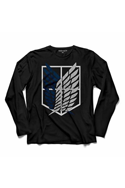 Kendim Seçtim Attack On Titan Regiments Scout Symbol 2 Majica dugih rukava