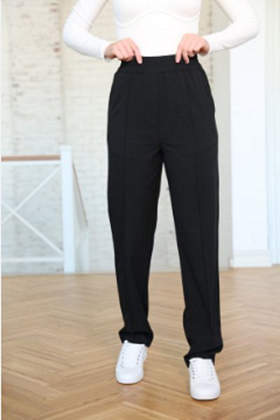 GÜZEL KAMAN Plus Size Mother Black Trousers for 4 Seasons