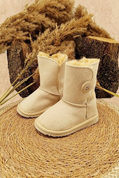 ADA BEBEK ÇOCUK Suede Kids Boots - Fur Inside
