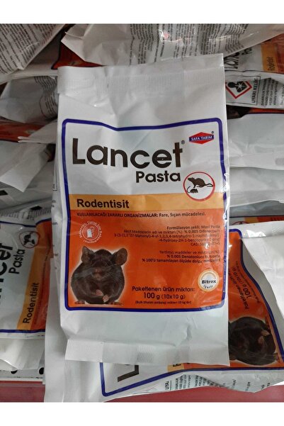 LANCET Fare Zehiri Pasta Fare Düşmanı Çok Etkili Kek Büyük Farelerde Çok Etkili