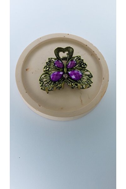 Women's Metal Latch Hairpin Medium Vintage Butterfly Hairpin