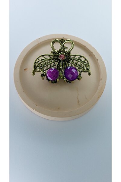 Women's Metal Latch Hairpin Vintage Medium Cherry Hairpin