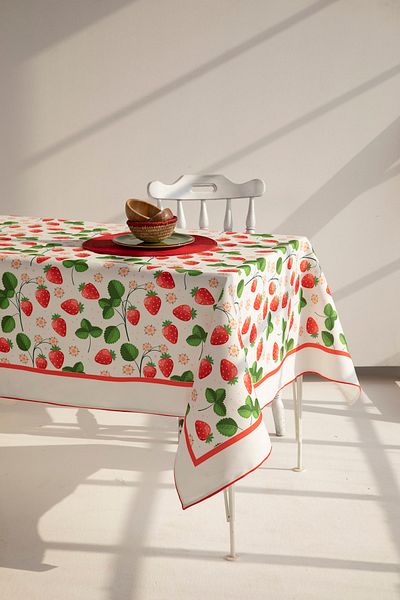 AYSHOME Față de masă Ays Home Strawberry Pattern