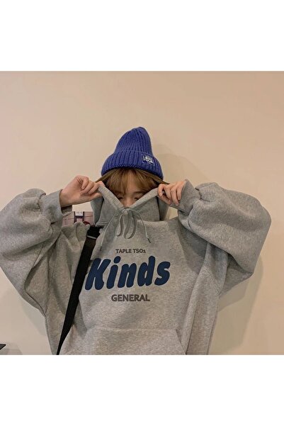 blackbonds Kinds Baskılı Gri Sweatshirt