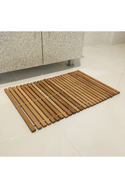 Karamela Sepeti Non-Slip Wooden Bath Mat