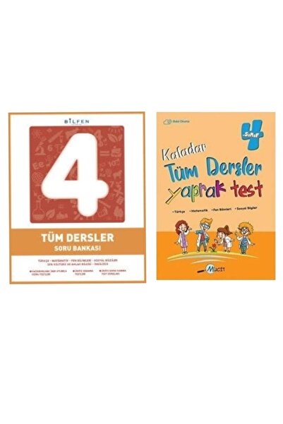 Bilfen Yayınları 4. Sınıf Tüm Dersler Soru Bankası Tüm Dersler Yaprak Test Deneme Seti
